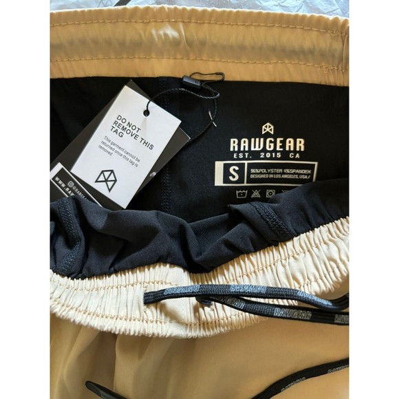 Raw Gear Compression Legging Shorts ~ Size S Sand by Bradley Martyn ✨NEW✨ RG206 - Picture 7 of 9